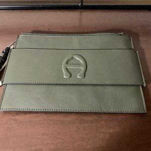 Etienne Aigner Pink Green Adeline Handle Wristle